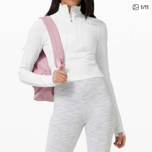 Lululemon Take It In Stride Half Zip Long Sleeve Crop Top - Picture 11 of 11